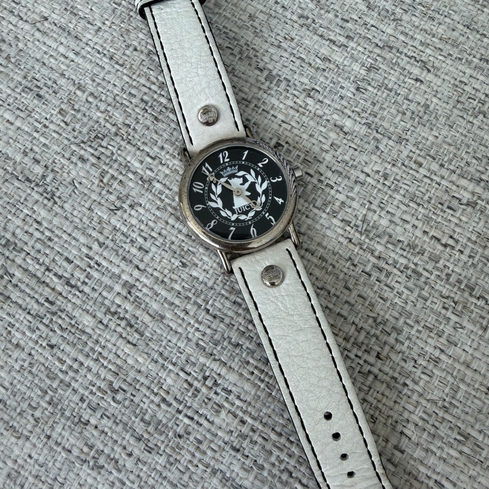 Juicy Couture | Vintage White Leather Strap Women's Watch